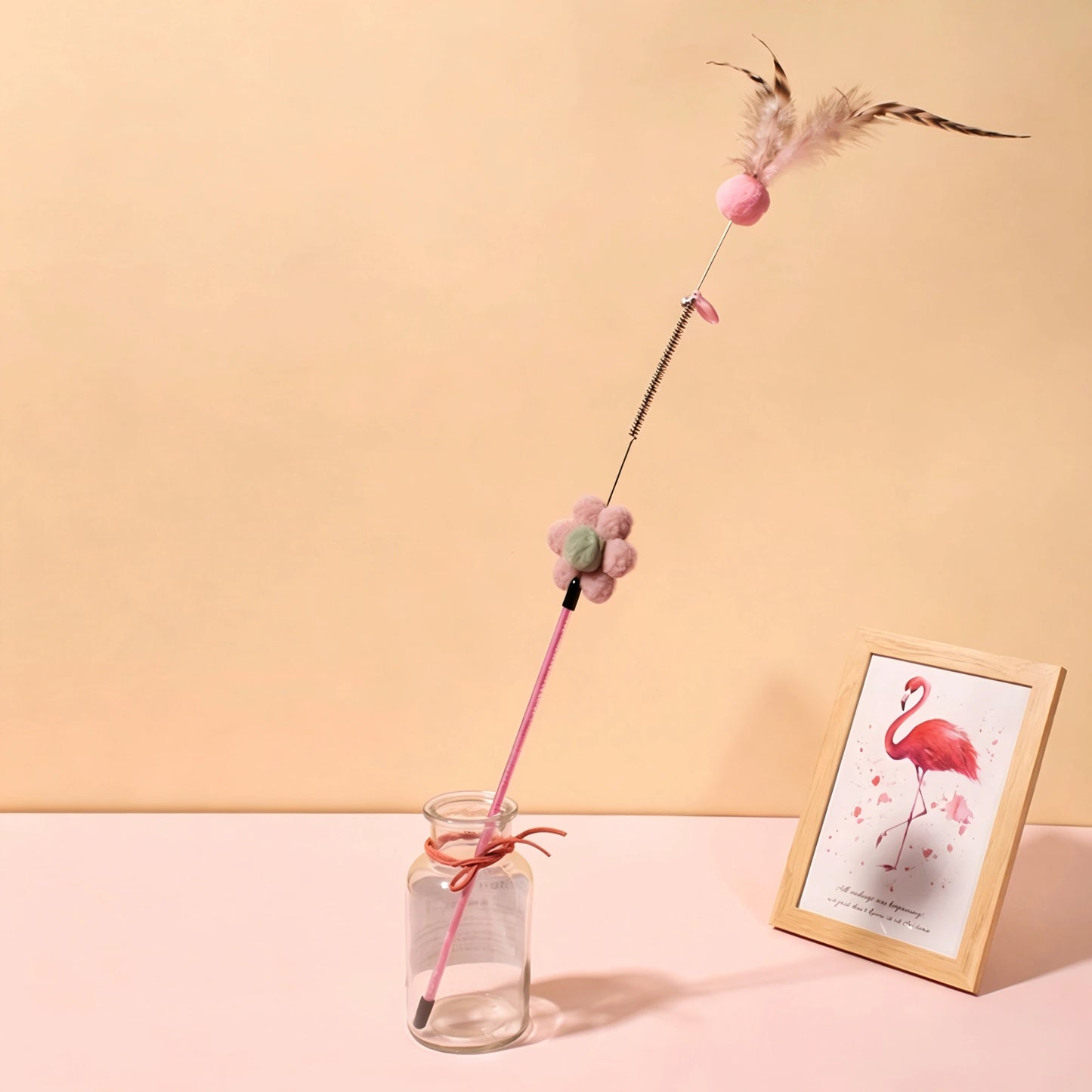 Moop Fairy Feather Cat Wand Toy