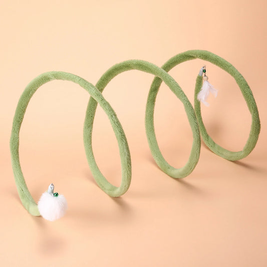 Cozy Plush Cat Tunnel Toy