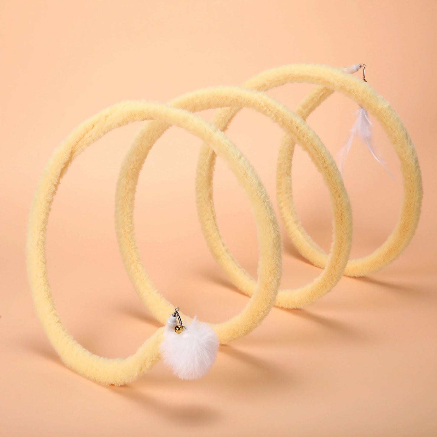 Cozy Plush Cat Tunnel Toy