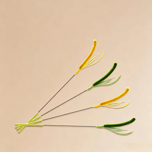 Moop Natural Grass Cat Wand Toy