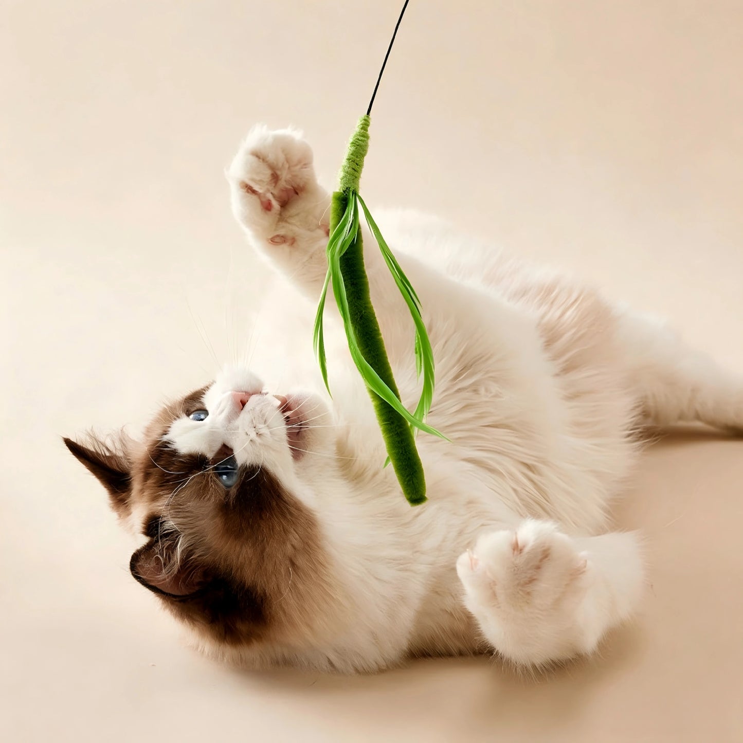 Moop Natural Grass Cat Wand Toy