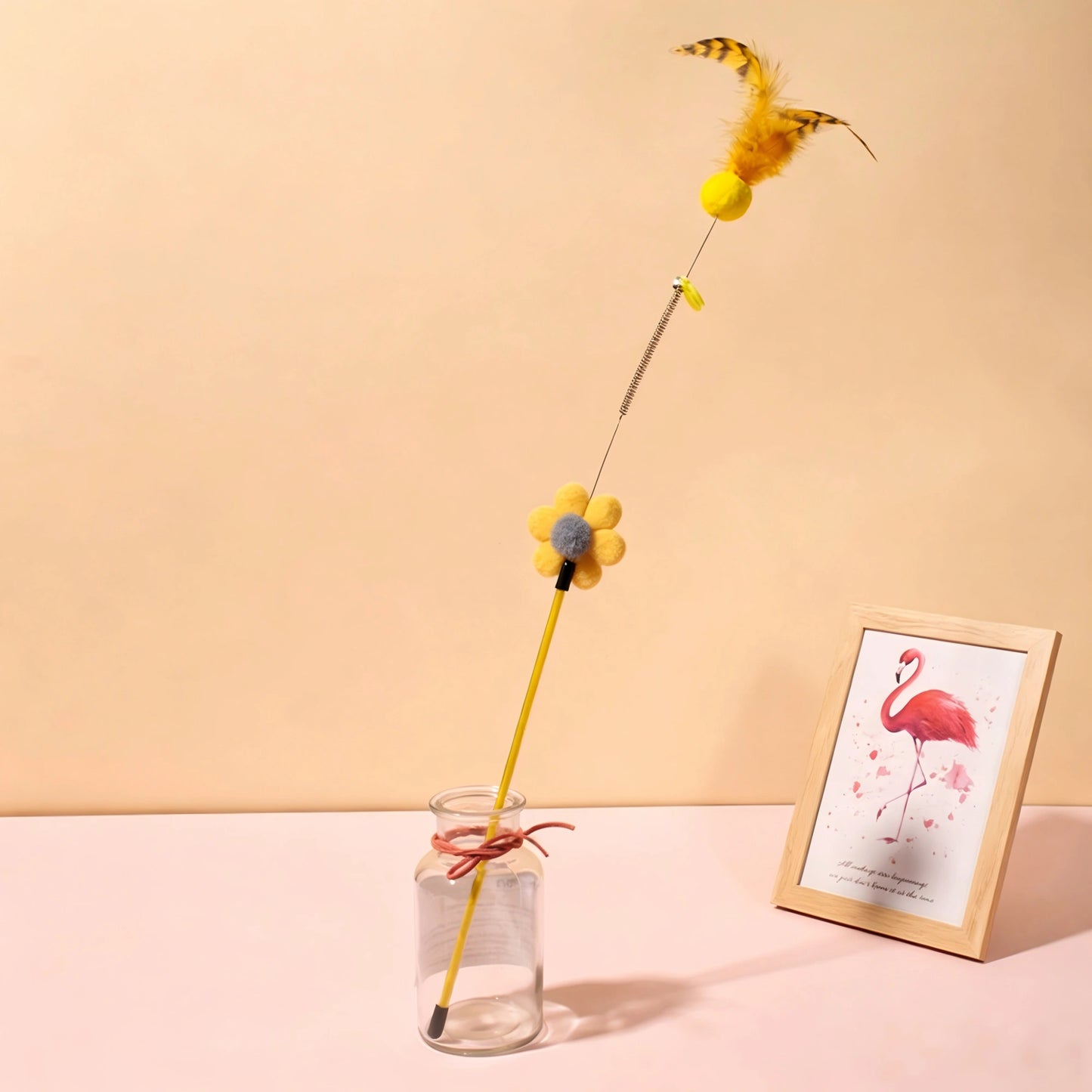 Moop Fairy Feather Cat Wand Toy